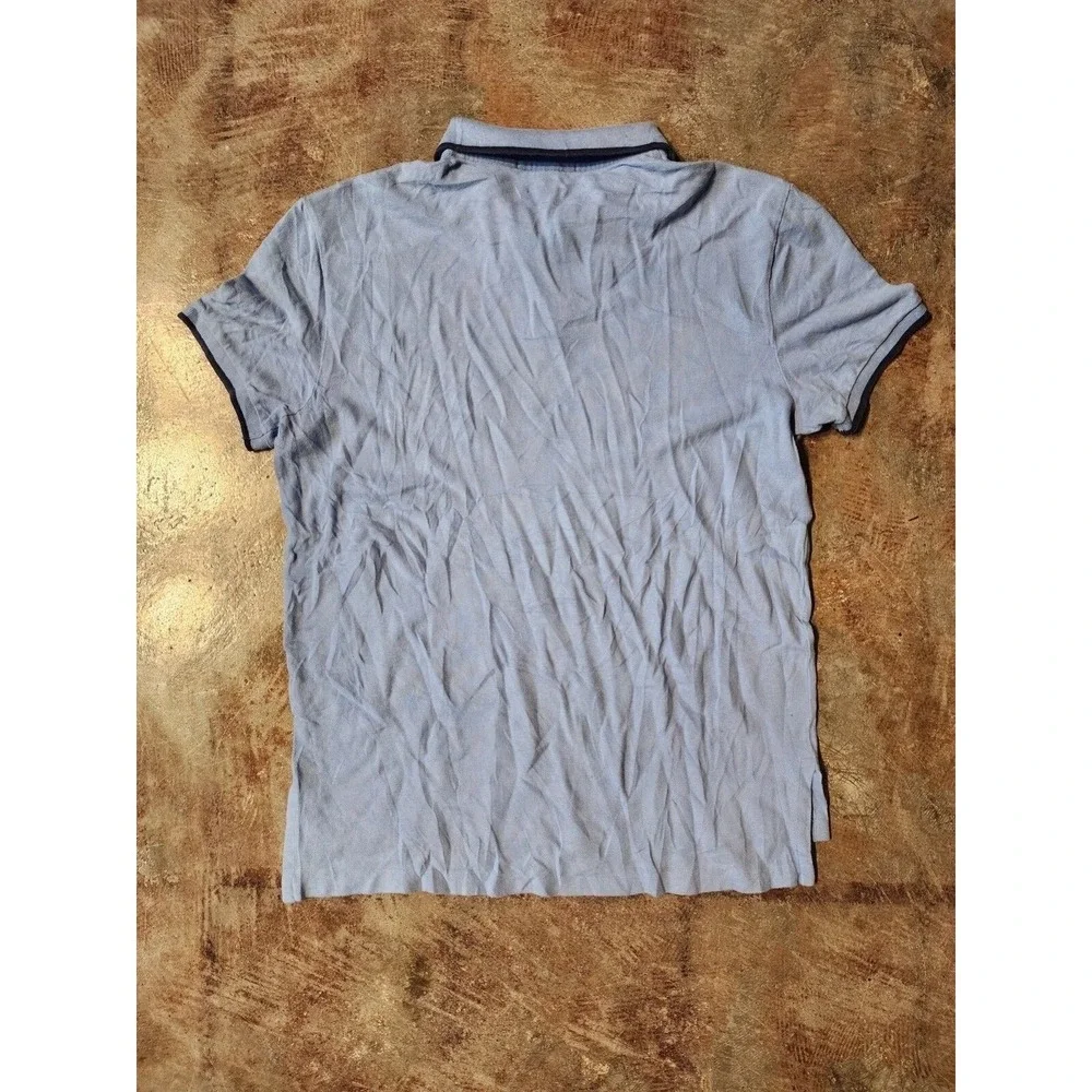 Vintage Polo Ralph Lauren Custom Fit‎ Light Blue Short Sleeve Polo Shirt **